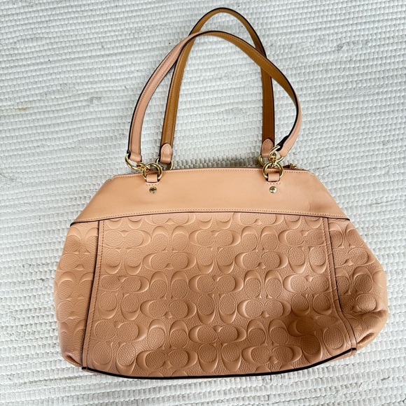 COACH BROOKE CARRYALL IN SIGNATURE LEATHER   BEECHWOOD/LIGHT GOLD - Picture 5 of 13